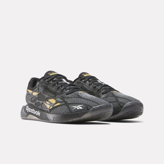 REEBOK FOOTWEAR UNISEX Nano Pro Training Shoes BLACK/FTWR WHITE/GRIT GOLD
