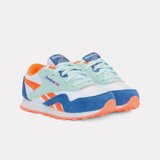 Reebok Footwear Kids Classic Nylon Shoes – Pre-School TWILIGIHTBLUE/FTWRWHITE/FLASHO