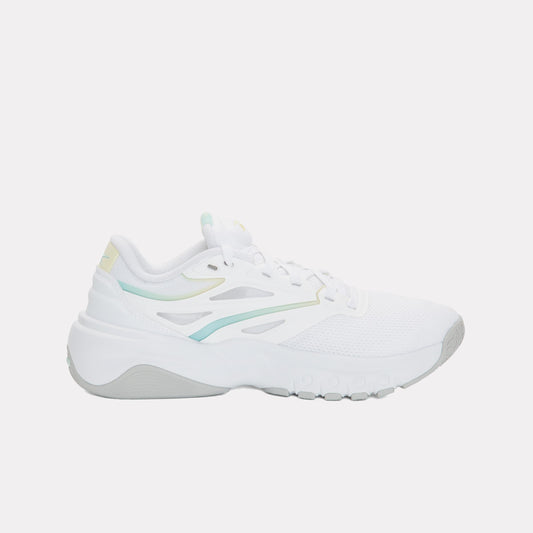 Reebok Footwear Women ERS Training Shoes WHITE/GLITCH AQUA/YELLOW HAZE
