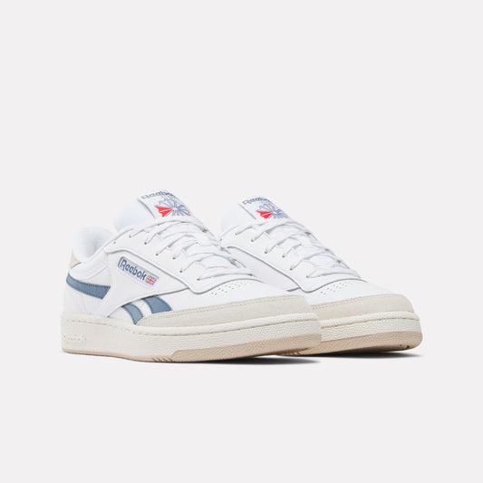 Reebok Footwear Men Club C Revenge Shoes FTWWHITE/TWILIGHTBLUE/MUTEDCLA
