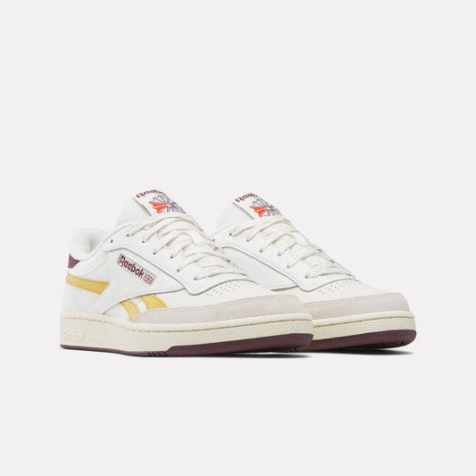 Reebok Footwear Men Club C Revenge Shoes CHALK/GRITGOLD/BLACKCHERRY