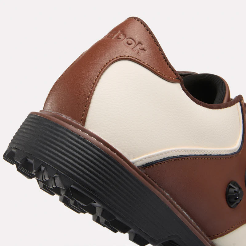 REEBOK FOOTWEAR UNISEX OG Pump Golf Shoes CHALK/UNEARTHED BROWN/BLACK