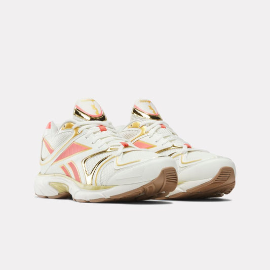Reebok Footwear Women Reebok x Angel Reese RBK Premier Road Plus VI Shoes CHALK/SUNSETCORAL/CHALK