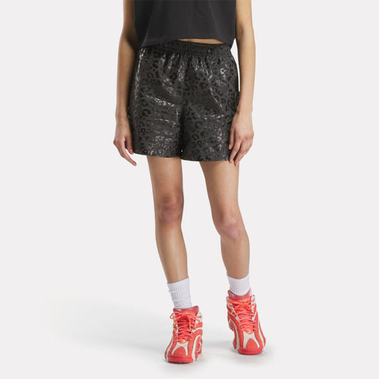 Reebok Apparel Women Reebok x Angel Reese Hoop Shorts WASHED BLACK