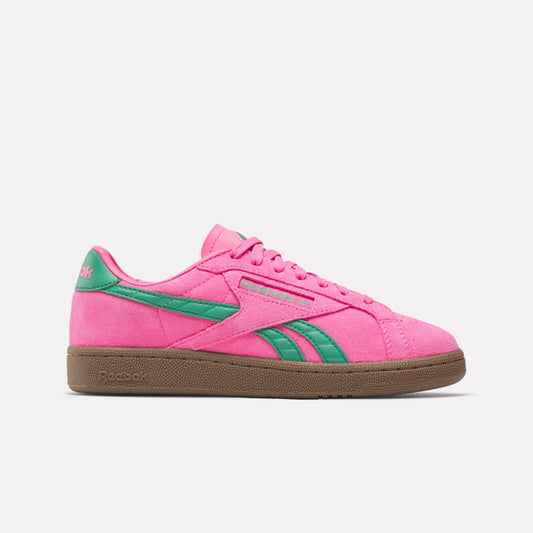 Reebok Footwear Women Club C Grounds UK Shoes ATOMICPINK/UPGRADEGREEN/GUM