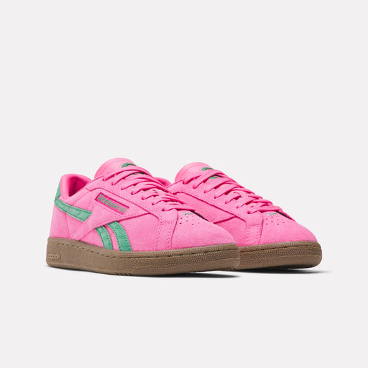 Reebok Footwear Women Club C Grounds UK Shoes ATOMICPINK/UPGRADEGREEN/GUM
