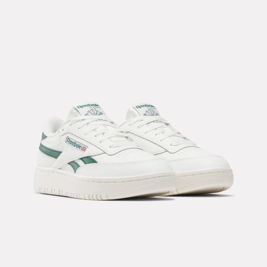 Reebok Footwear Women Club C Double Revenge Shoes CHALK/CHALK/DARKGREEN