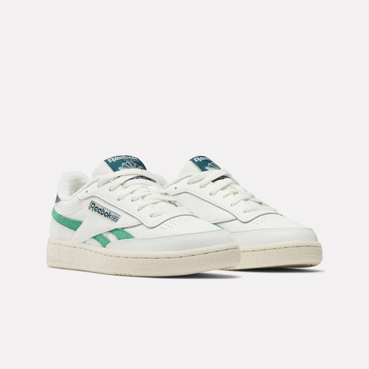 Reebok Footwear Women Club C Revenge Shoes CHALK/UPGRADEGREEN/VINTAGECHAL