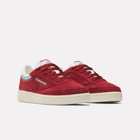 Reebok Footwear Women Club C 85 Shoes RETRORED/CHALK/FUTURECYAN