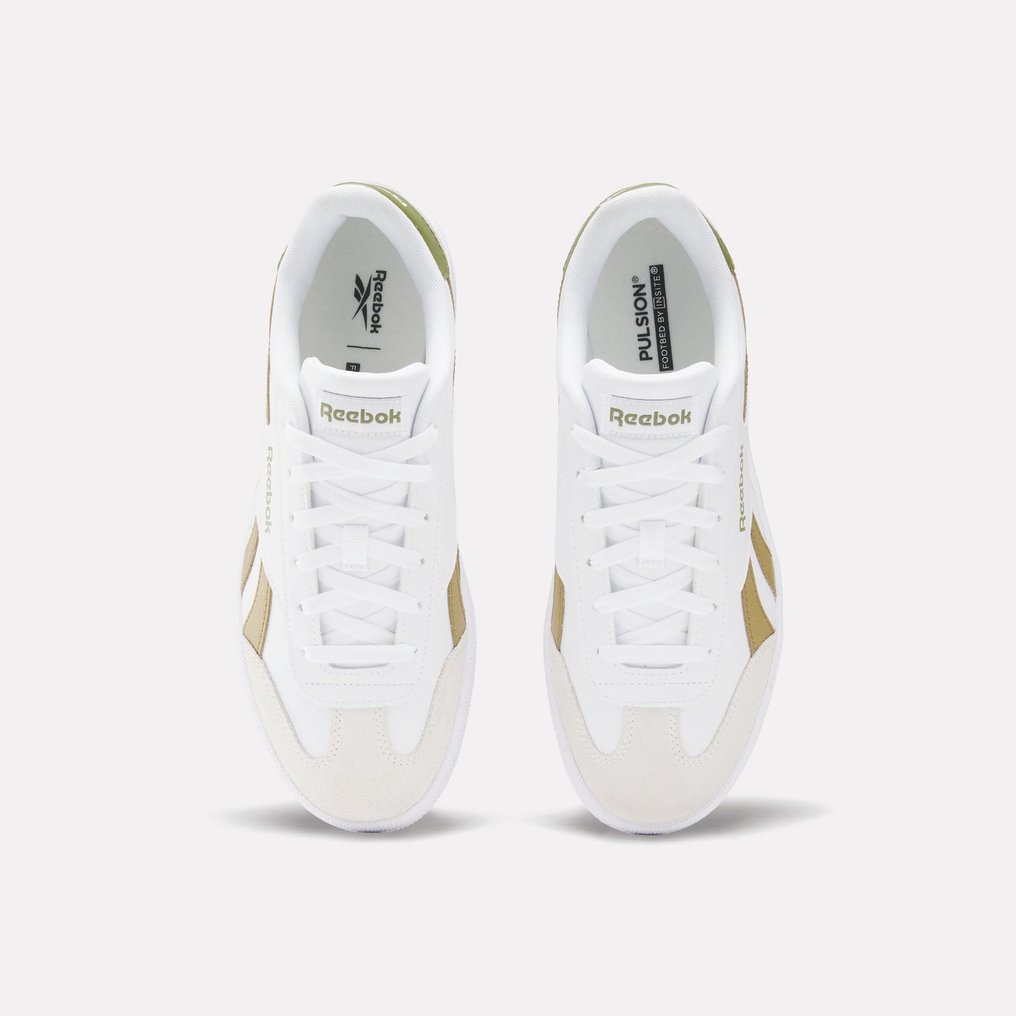 REEBOK FOOTWEAR UNISEX Smash Edge Shoes FTWRWHITE/KHAKIBROWN/DEEPOLIVE