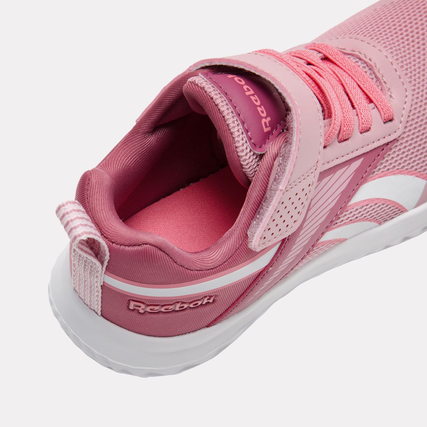 Reebok Footwear Kids Rush Runner Elastic Lace Shoes – Pre-School CHILD DUSTYROSE/STUDIOPINK/FTWRWHITE