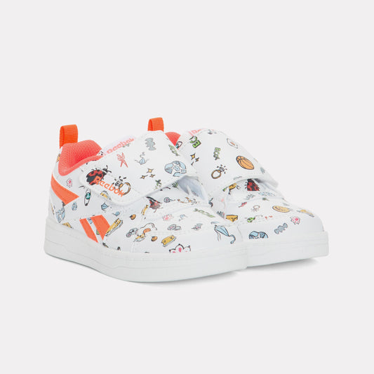Reebok Footwear Kids Prime Snug Shoes – Baby & Toddler WHITE/PINKBLAST/FLASHORANGE