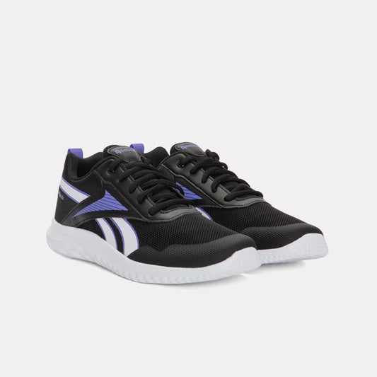 Reebok Footwear Kids Rush Runner 5 Shoes – Pre-School BLACK/DIGITALGLEAM/ROYALPURPLE