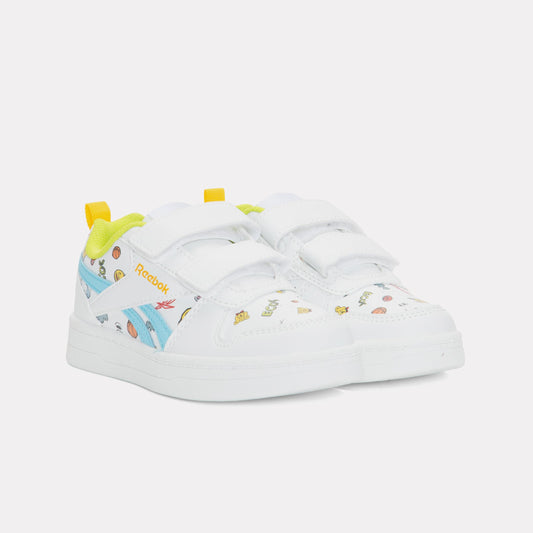Reebok Footwear Kids Prime 2.0 Shoes – Pre-School WHITE/DIGITALBLUE/GOLDENHAZE