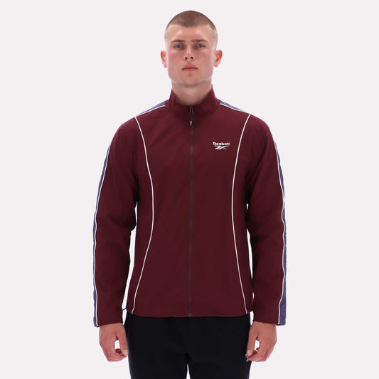 Reebok Apparel Men Heritage Sport Track Jacket BLACK CHERRY