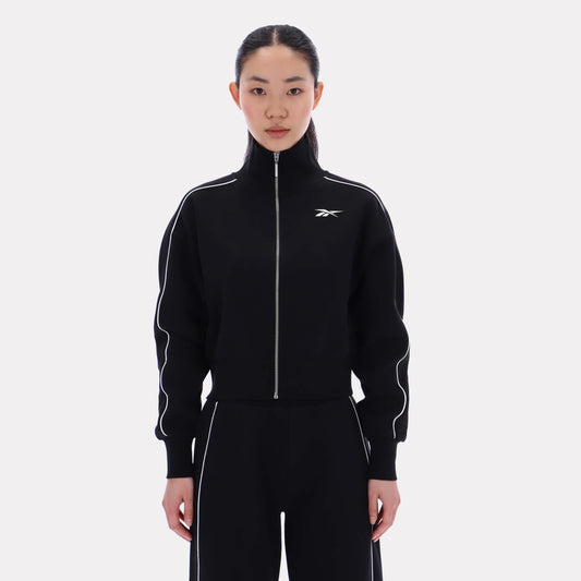 Reebok Apparel Women Off-Duty Cropped Jacket BLACK