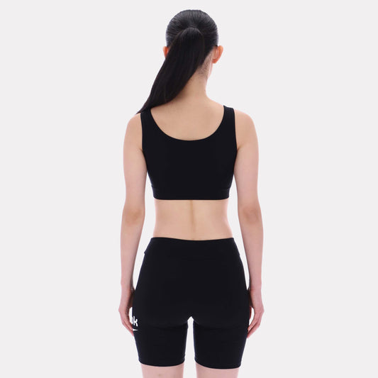 Reebok Apparel Women Scoop Neck Bra Top BLACK