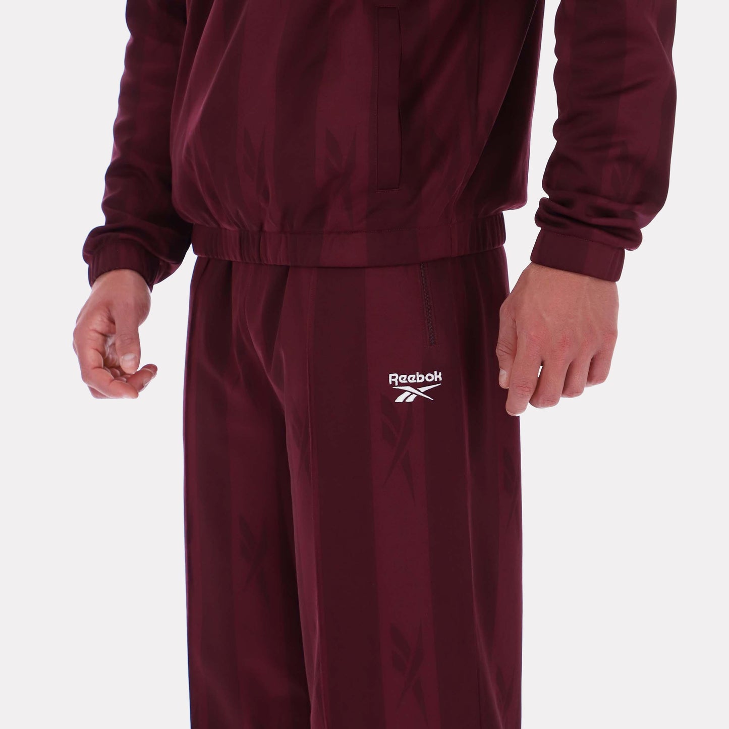 Reebok Apparel Men Retro Track Joggers BLACK CHERRY