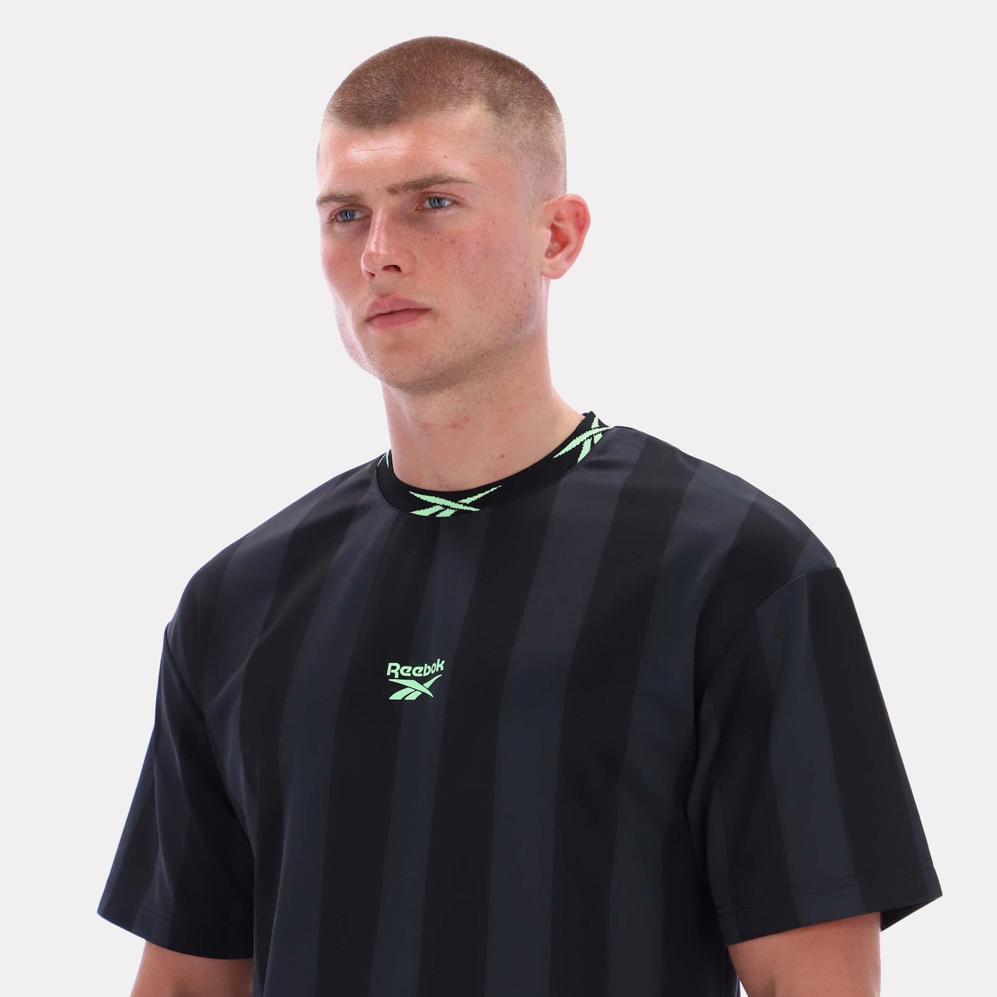 Reebok Apparel Men Reebok Graphic Stripe Jersey BLACK