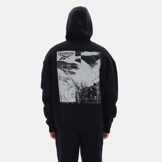 Reebok Apparel Men Reebok Shadow Graphic Hoodie BLACK