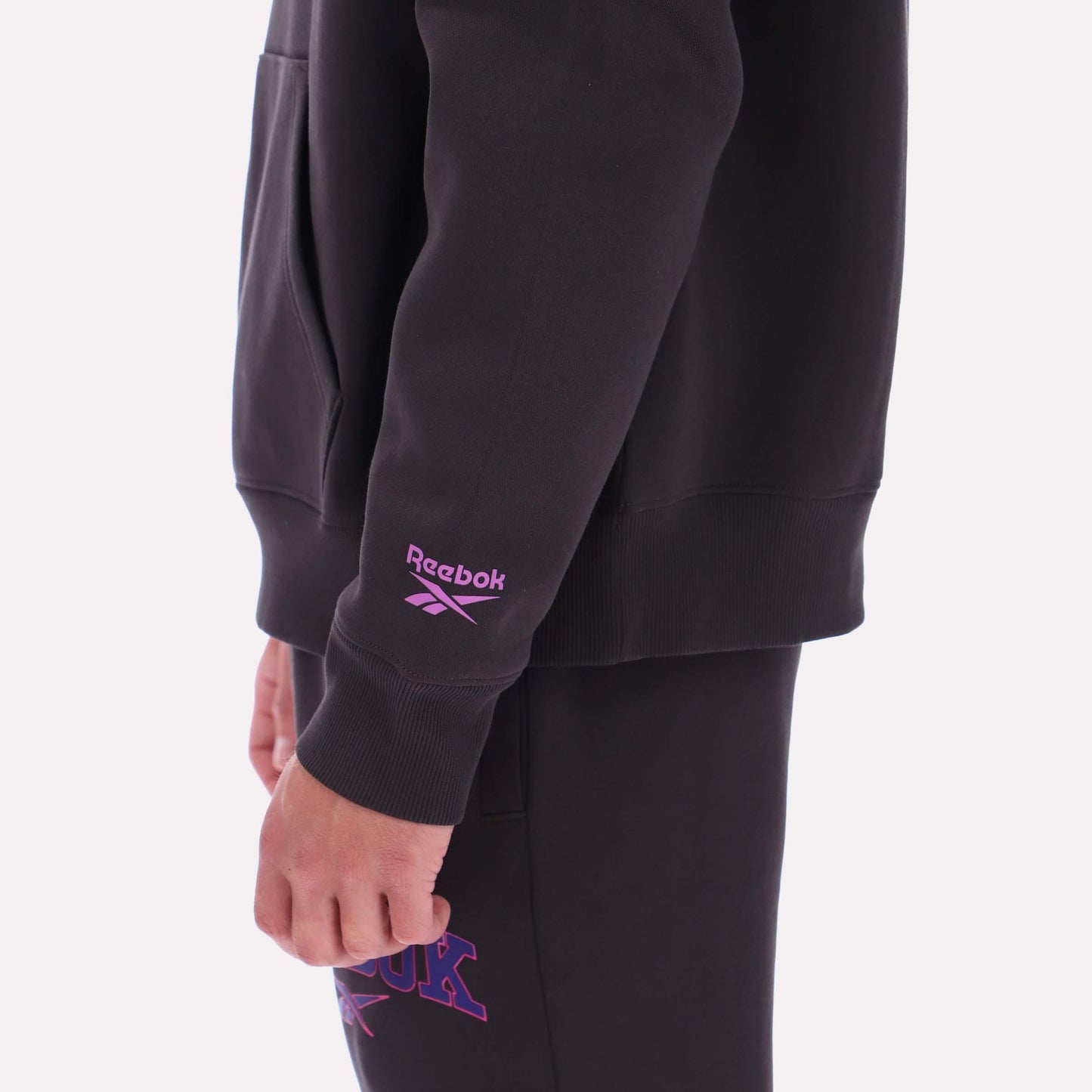 Reebok Apparel Men Varsity Hoodie WASHED BLACK