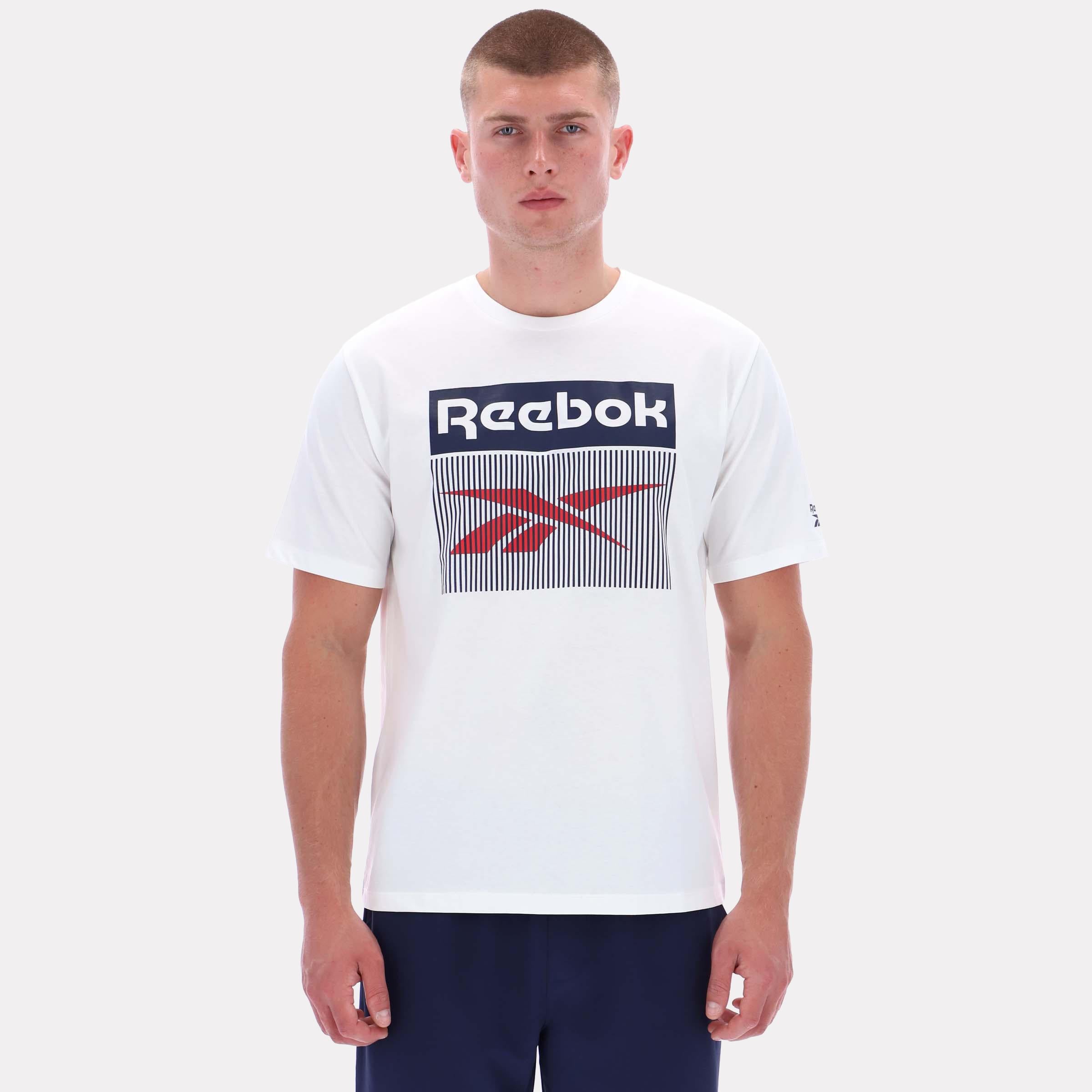 Reebok Apparel Men Reebok Illusion Logo T-Shirt WHITE – Reebok Canada