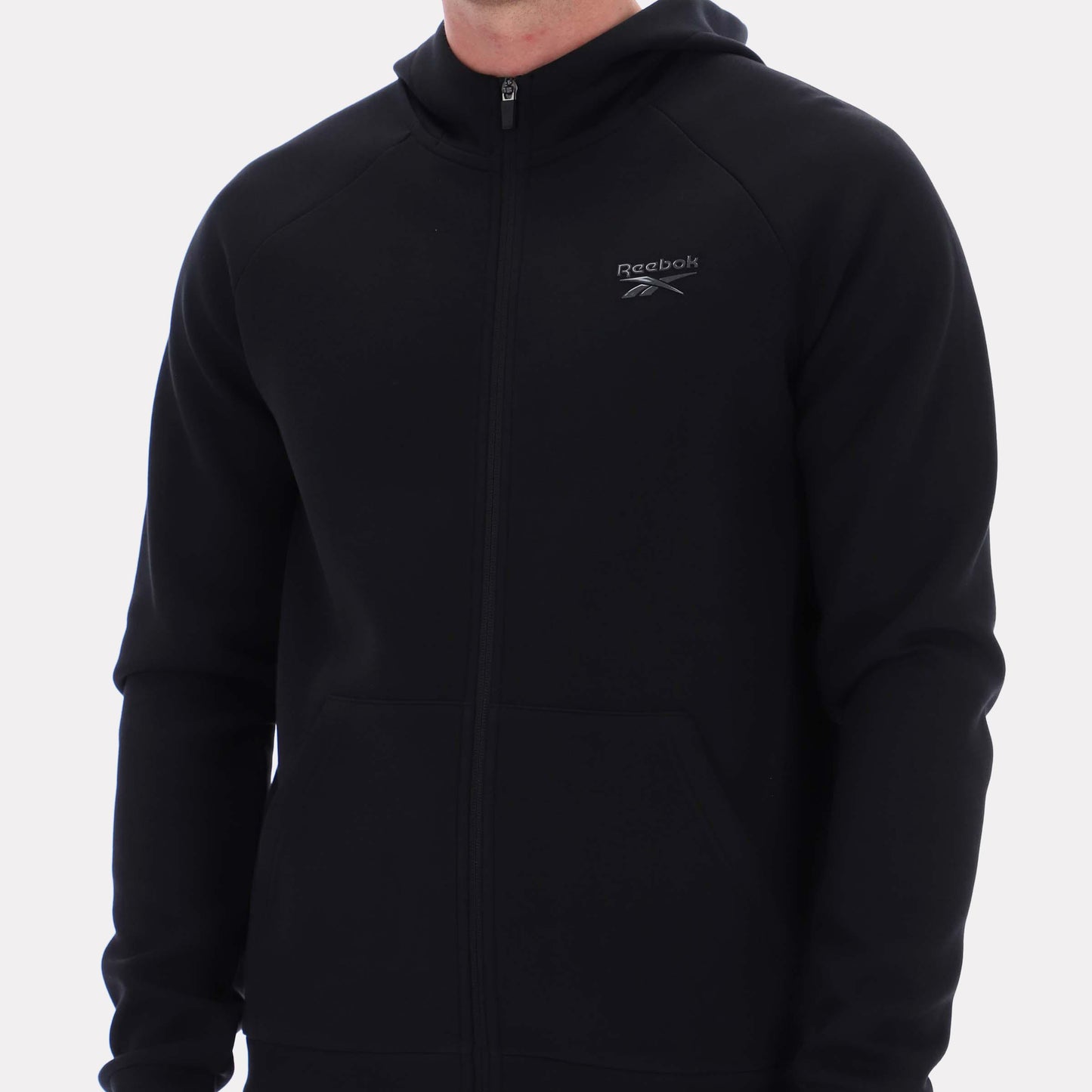 Reebok Apparel Men Core Zip Hoodie BLACK