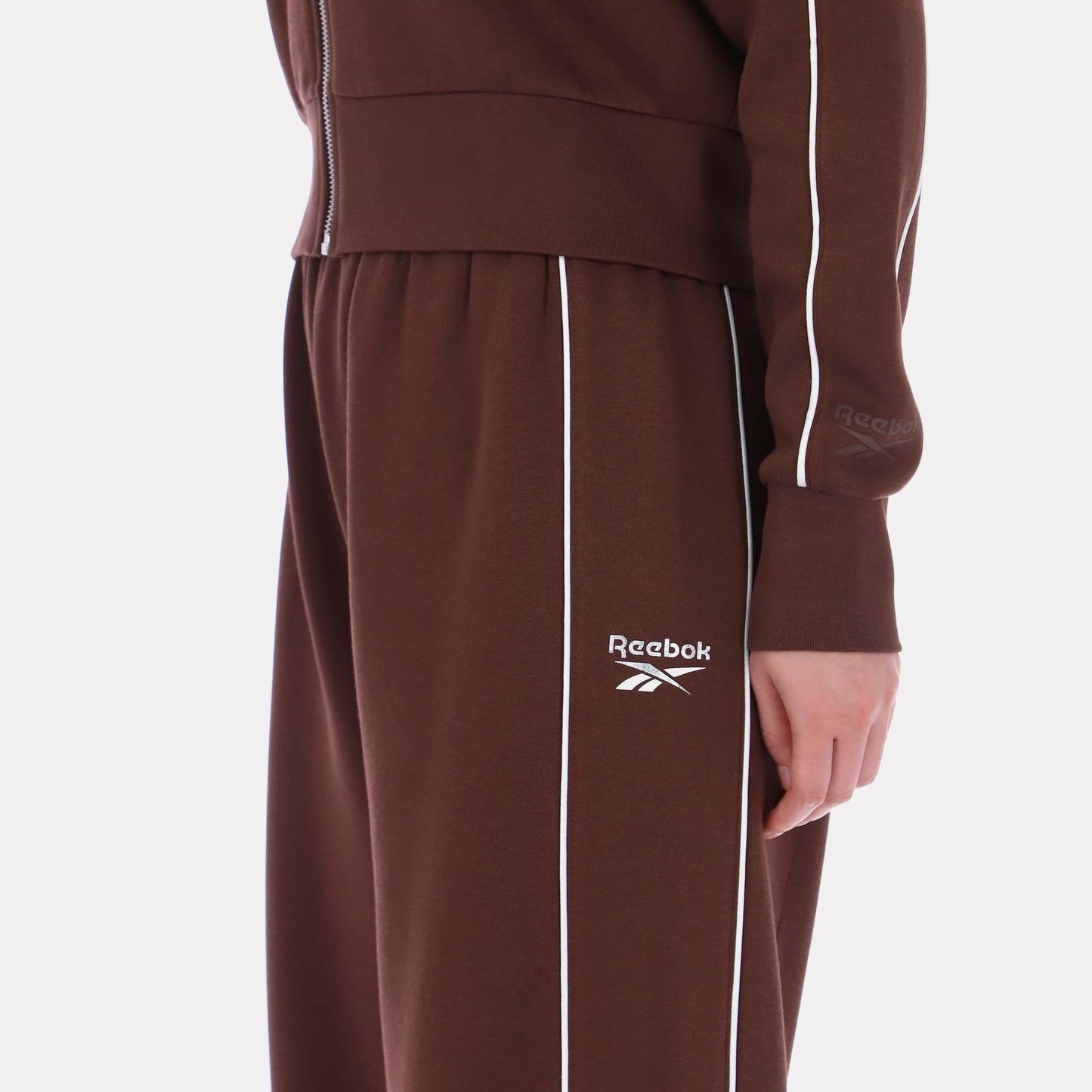 Reebok Apparel Women Off-Duty Wide-Leg Pants CAMPUS BROWN
