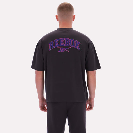 Reebok Apparel Men Varsity Graphic T-Shirt WASHED BLACK