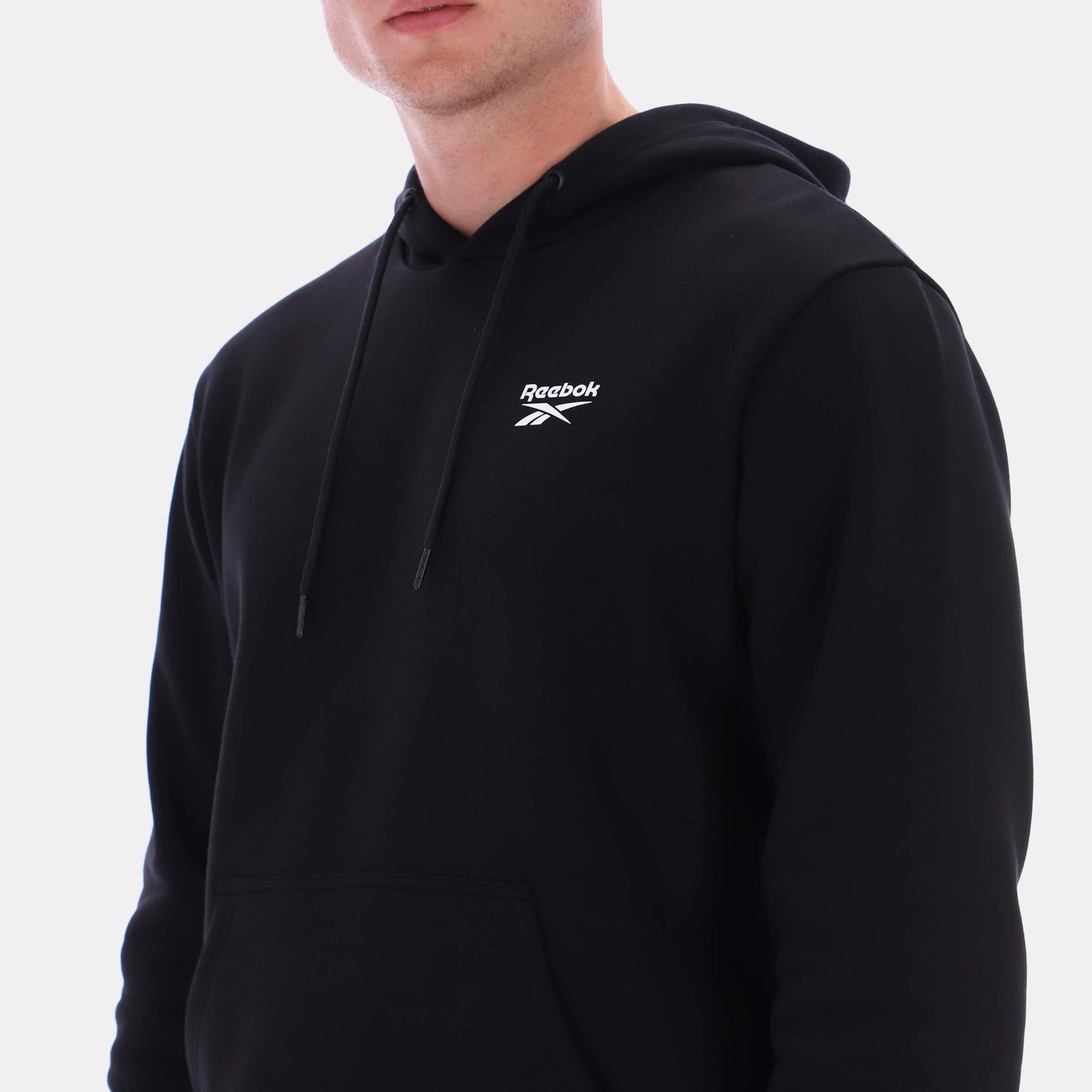 Reebok Apparel Men Essential Logo Hoodie BLACK