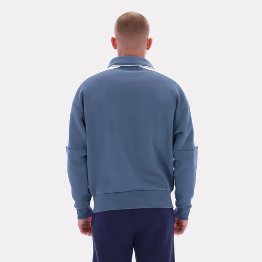 Reebok Apparel Men Retro Quarter-Zip Sweatshirt SHADOW/CHALK