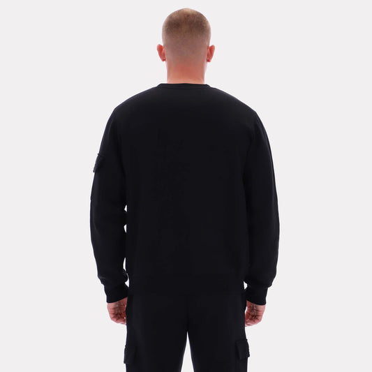 Reebok Apparel Men Reebok Essential Logo Sweatshirt BLACK