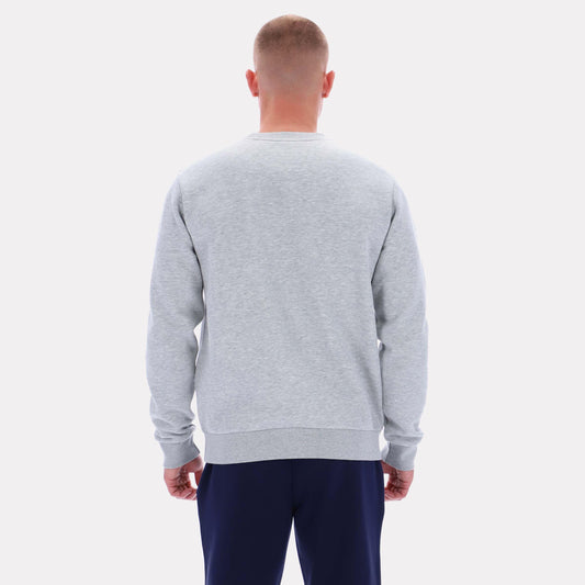 Reebok Apparel Men Essential Logo Crewneck Sweatshirt LIGHT GREY MARL