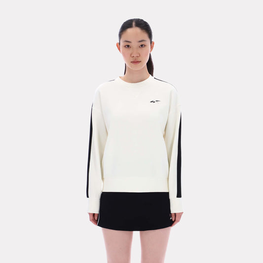Reebok Apparel Women Core Crewneck Sweater CHALK