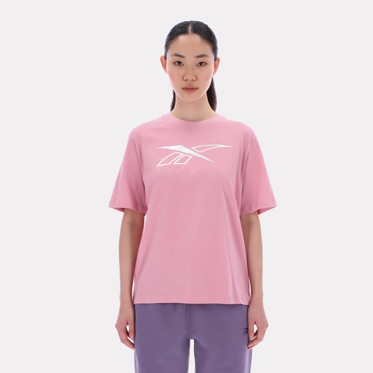Reebok Apparel Women Classics Oversized T-Shirt DUSTY ROSE/CHALK