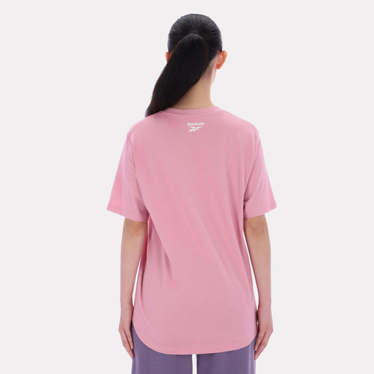 Reebok Apparel Women Classics Oversized T-Shirt DUSTY ROSE/CHALK
