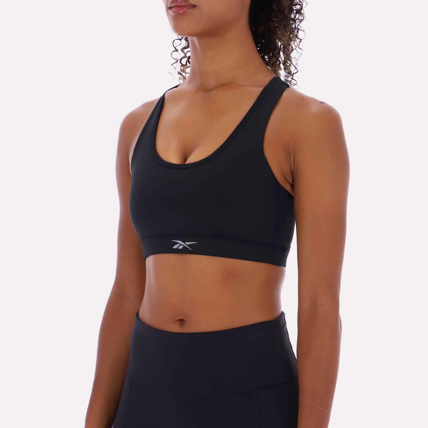 Reebok Apparel Women RBK-DRY Motion Sports Bra BLACK