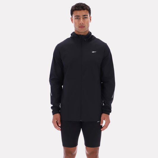 Reebok Apparel Men Velocity Ripstop Running Jacket BLACK