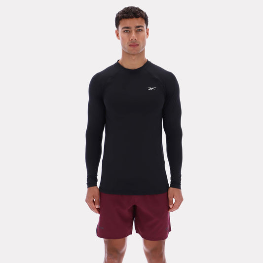 Reebok Apparel Men Performance Long Sleeve Tee BLACK