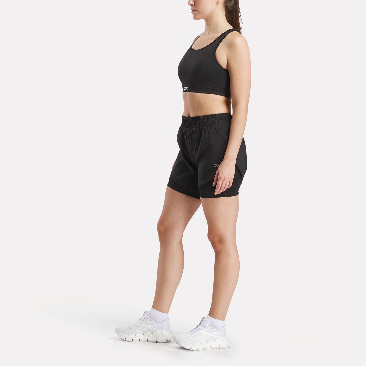Reebok Apparel Women 2-in-1 Shorts BLACK