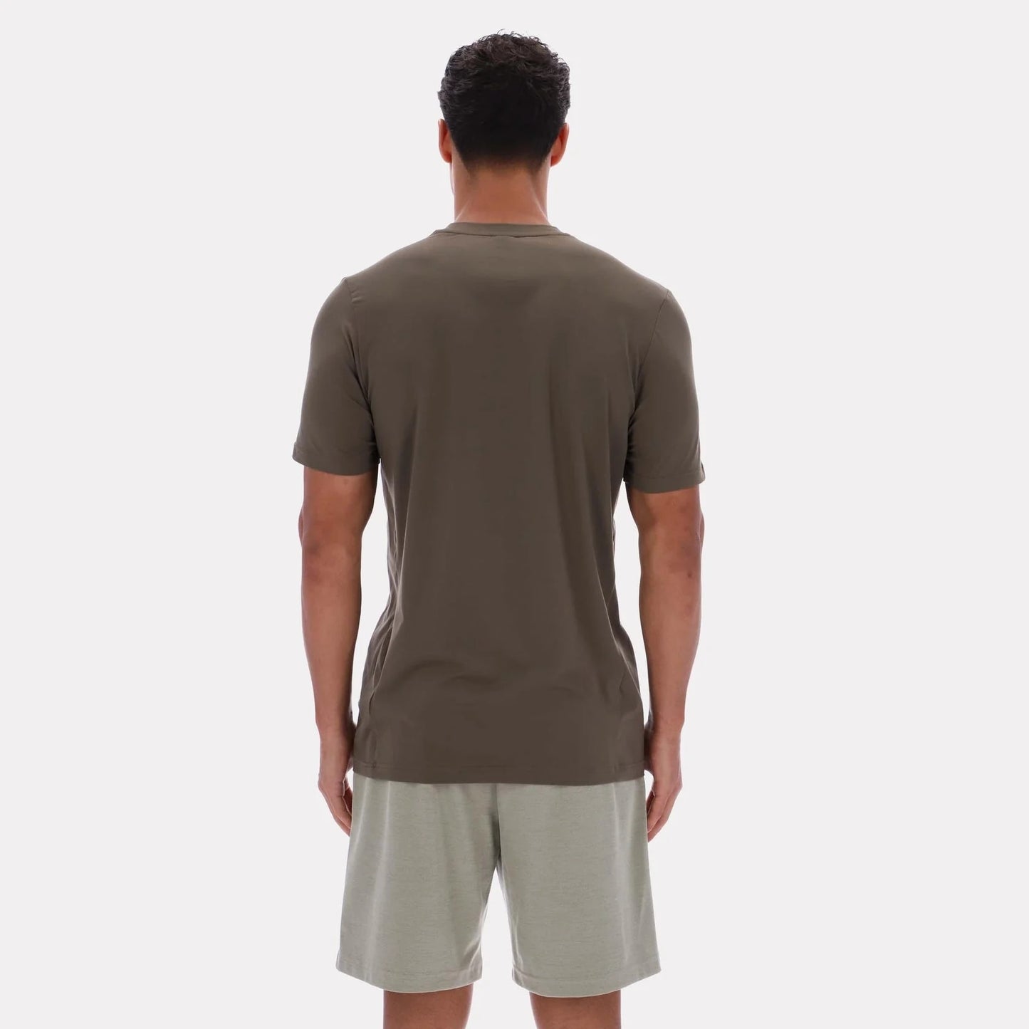 REEBOK APPAREL MEN Core Move T-Shirt CAMPUS BROWN
