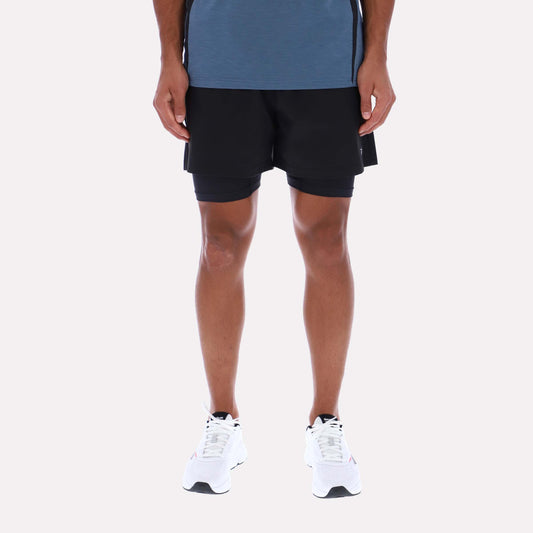 Reebok Apparel Men 2-in-1 RBK-DRY Training Shorts BLACK