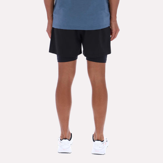 Reebok Apparel Men 2-in-1 RBK-DRY Training Shorts BLACK