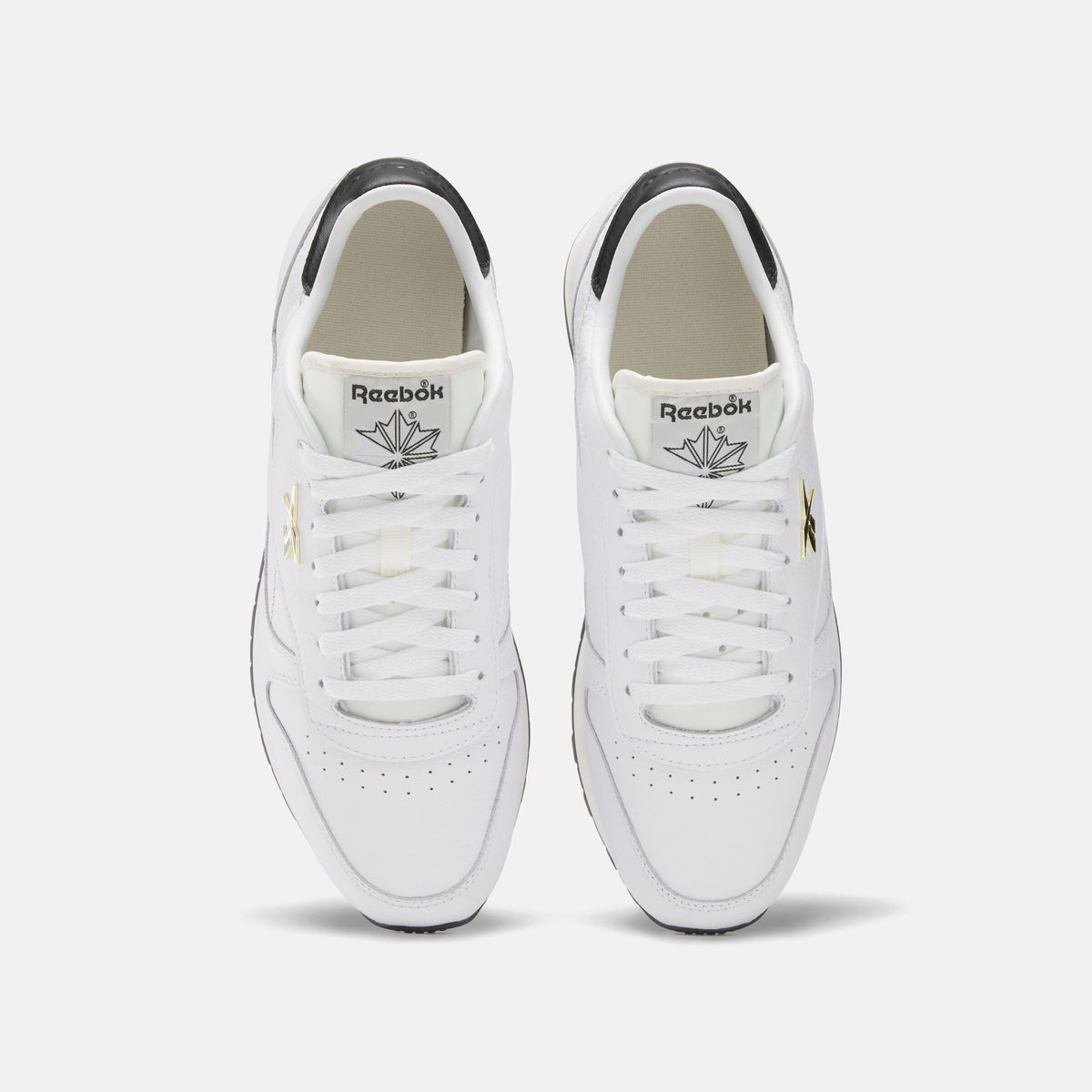 REEBOK FOOTWEAR UNISEX Classic Leather Shoes WHITE/BLACK/CHALK