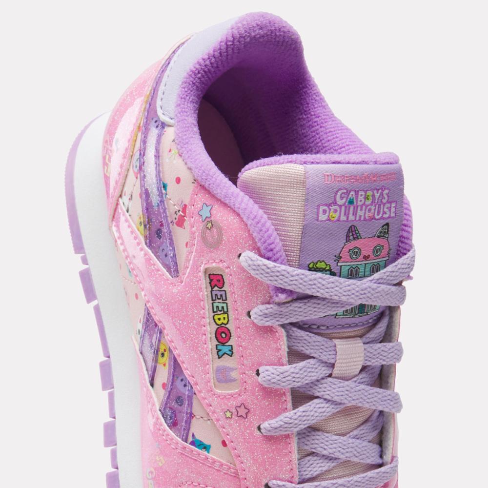 Reebok Footwear Kids Reebok x Gabby's Dollhouse Classic Leather Step 'n Flash Shoes 2.0 - Preschool PINK/PINK/PURPLE