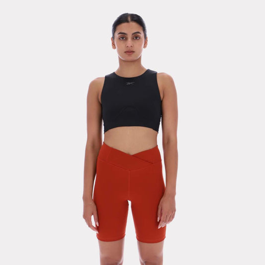Reebok Apparel Women Lux Contour Crop Top BLACK