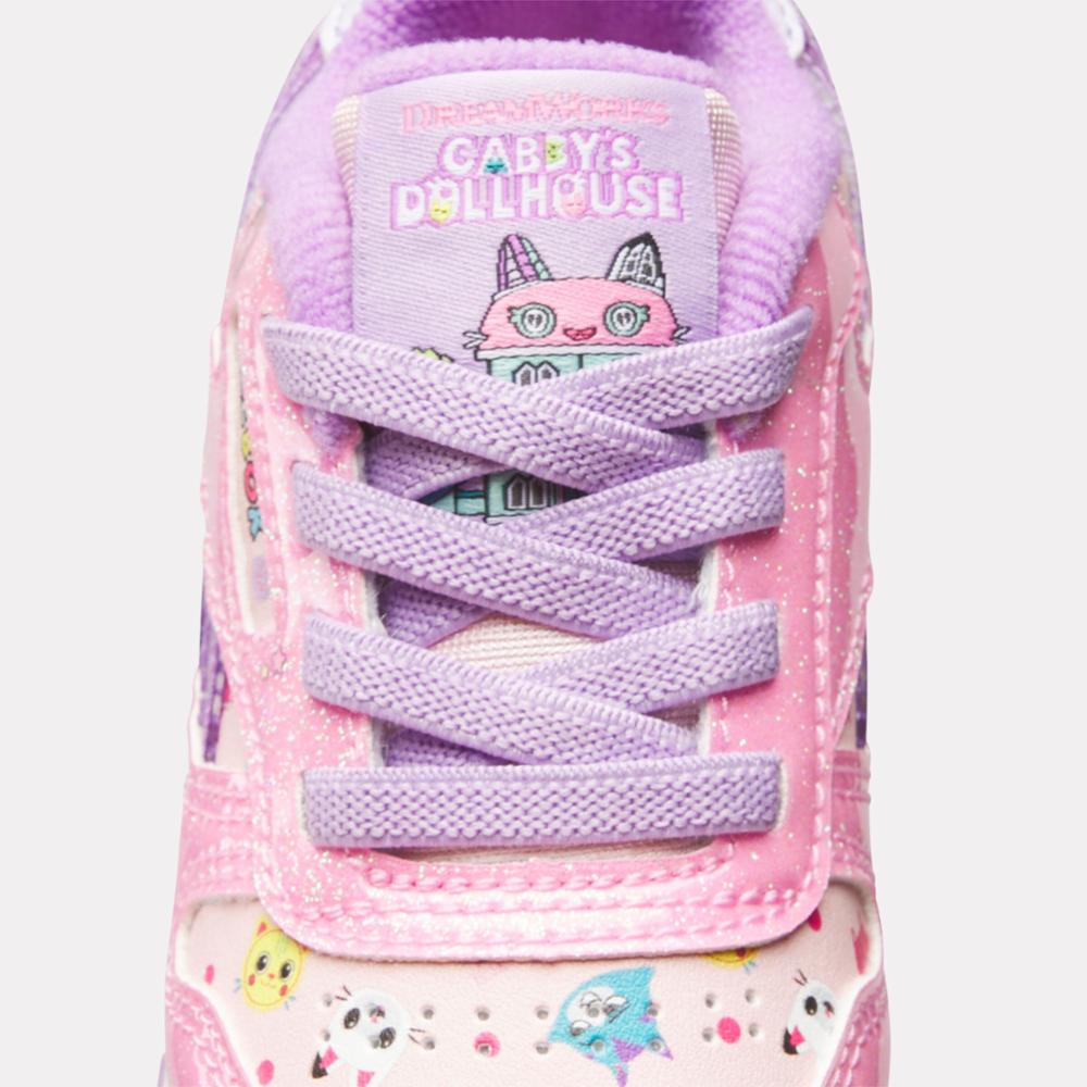 Reebok Footwear Kids Reebok x Gabby's Dollhouse CL Step 'n Flash 2.0 Elastic Lace Shoes - Baby & Toddler PINK/PINK/PURPLE