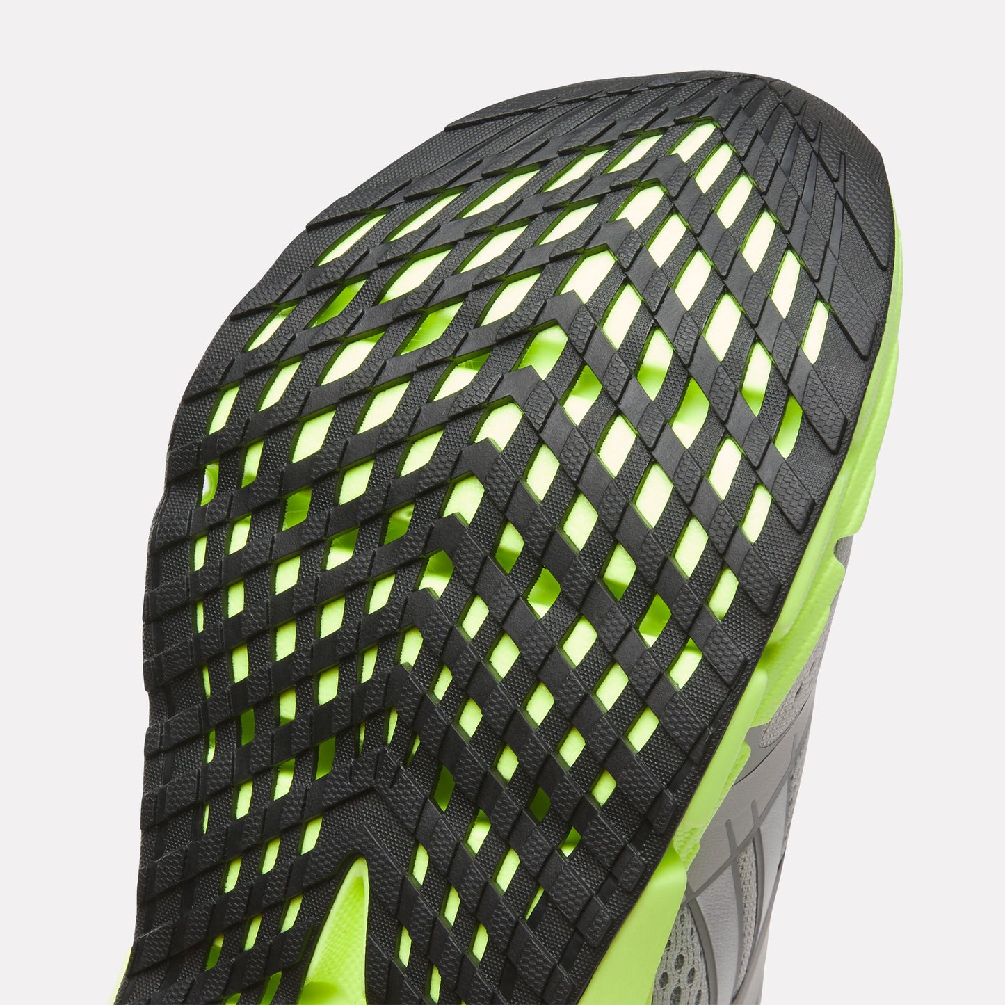 REEBOK FOOTWEAR WOMEN FloatZig 2 Running Shoes GREY/DIGITAL LIME