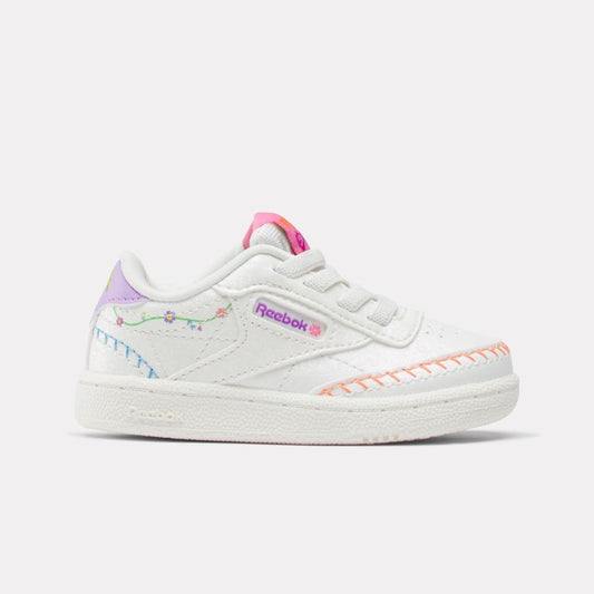 Reebok Footwear Kids Reebok x Dora the Explorer Club C Shoes - Baby & Toddler CHALK/CHALK/DIGITAL PURPLE