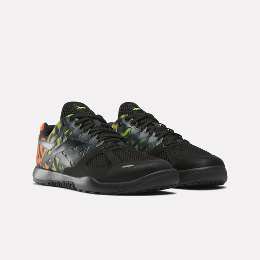 REEBOK FOOTWEAR MEN Nano 2.0 Training Shoes BLACK/ATOMIC TANGERINE